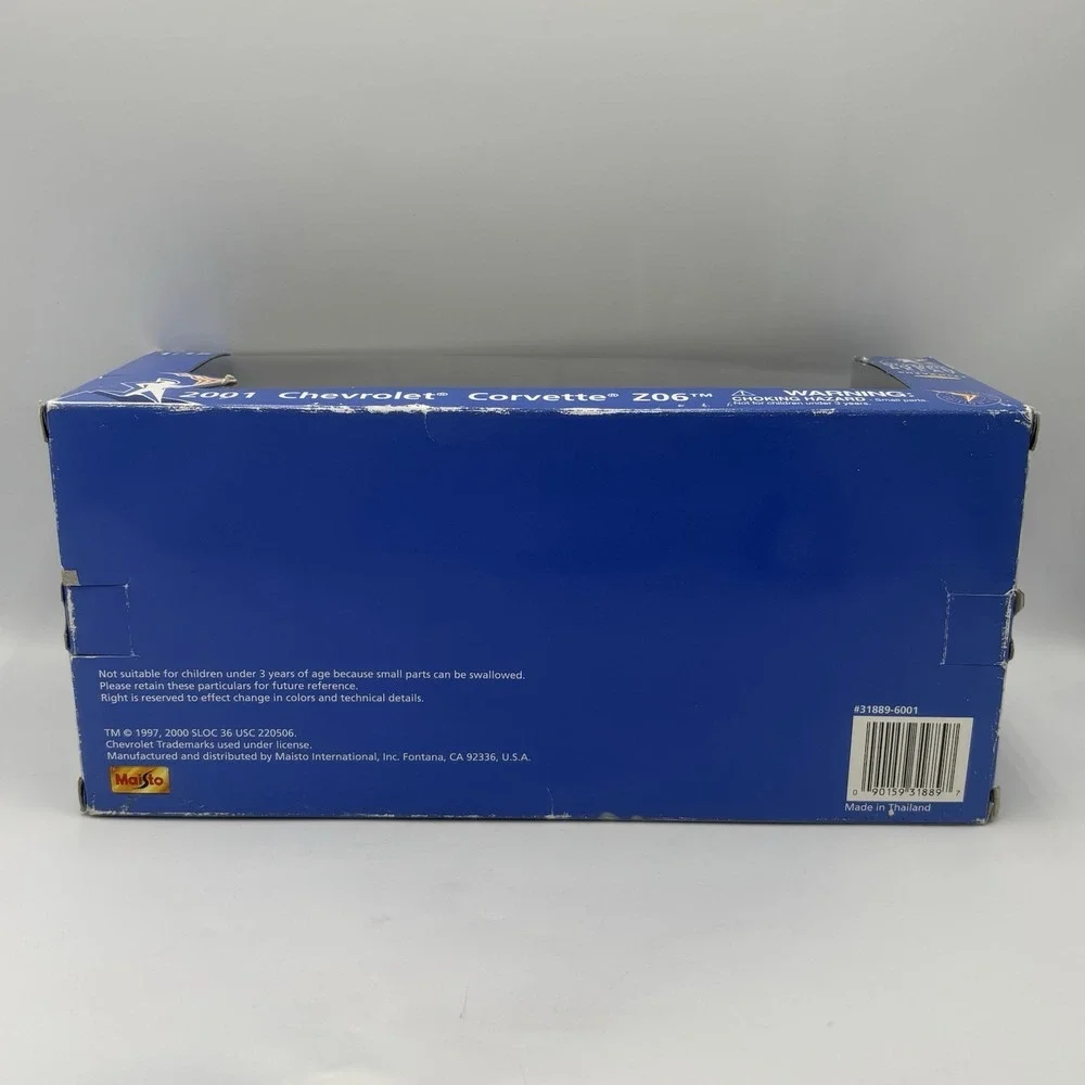 Maisio 2001 Chevrolet Corvette Z06 1:18‎ Olympic Torch Relay Diecast Car Limited